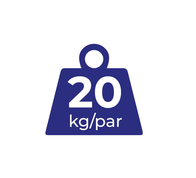 20 kg/par